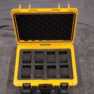 INVICTA 8-slot Diver Watch Box/Case Yellow Impact Resistant Case Waterproof NIB